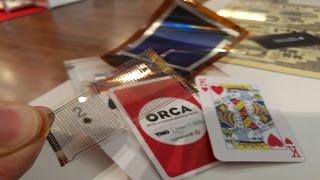 imec flexible processor, printed AMOLED display and RFID/NFC tags in playing cards with Cartamundi