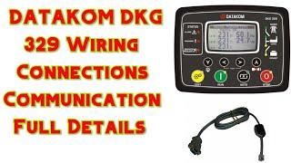 Datakom ATS /AMF Controller wiring pdf | DKG 329 review, connection wiring pdf |#Generator #turkey