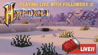 Christmas Streams! Playing with Followers LIVE - Hypixel Bedwars & Minemen Parties