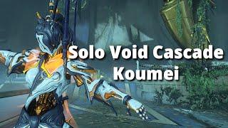 Solo Void Cascade lvl cap w/ Koumei | Warframe