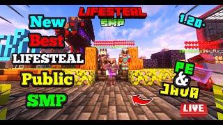 New Best Public LIFESTEAL Smp For PE + JAVA ️| 1.21+ || JOIN NOW FAST | DAY - 6