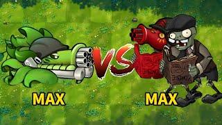 PVZ 1 Fusion Challenge! MAX Plants VS MAX Newspaper Zombie Family! -Who Will Win?