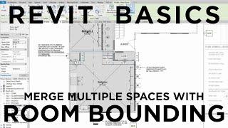 Revit Architecture: Merge Multiple Spaces with Room Bounding | BIM Modeling