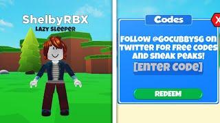 ALL *NEW* OP CODES ROOMS UPDATE! Roblox Sleeping Simulator