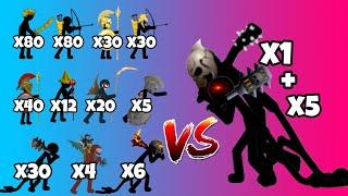 All stick figures vs giant and final boss - stick war legacy