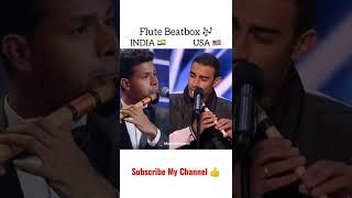 flute Music  INDIA  v/s USA  #flute #india #agt