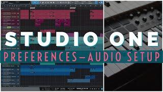 Studio One - Preferences (Audio setup, devices, block size, etc.)