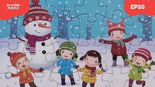 Snowing Puzzle - Collection animated puzzle for kids | GLIMIGO