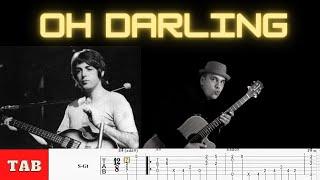 Oh Darling (with TAB) The Beatles. Acoustic Guitar Cover fingerstyle