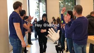 Apple Store Eröffnung, Wien Österreich – Ein Blick nach Innen.