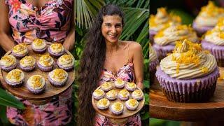 Raw Vegan Mini Cheesecake Desserts  Orange Lavender Cupcakes Easy, No-Bake, Healthy & Dairy-free 