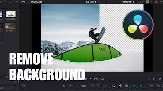 How To REMOVE The BACKGROUND From An IMAGE In Davinci Resolve