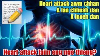 HEART ATTACK lai taka mihring taksa awm dan🫀A symptoms & a inven dan🫵(Reaction)