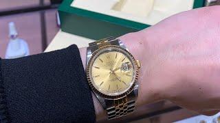 SJ Vlog: Buying My First Rolex Datejust In My Home Town!•18k Gold Two Tone Full Factory•