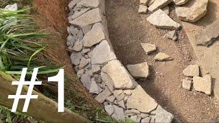 Building A Dry Stone Curved Wall & Cladding #1