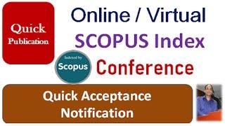 Virtual SCOPUS Index Conference || Fast Acceptance