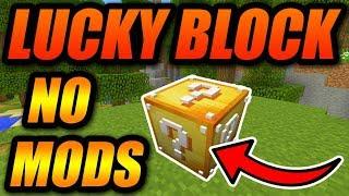 How To Get A WORKING LUCKY BLOCK In Minecraft! - Minecraft Console/PE/Java Lucky Block (NO MODS)