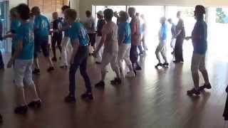 MOJO MAMBO Line Dance @ 2015 Hermosa Beach California Workshop with Ira Weisburd