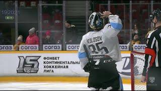 Колосов выручает на перемещении / Kolosov makes a big save