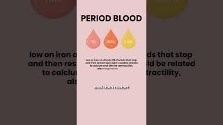 Period Blood Color Says About Your Nutrients #womenshealth