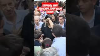 Gaziosmanpaşalı vatandaş, semt pazarında Ekrem İmamoğlu'ndan erken seçim istedi