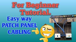 Simpleng paraan mag Patch Panel Cabling/step by step tutorial