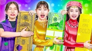 Poor vs Rich vs Giga Rich Girl At School! Giga Rich Girl Is Fake!