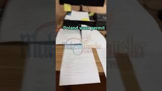 Amazon warehouse Work permit is ready for indian people's #poland #india #workpermit