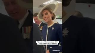 Princess of Wales stuns at HMS Glasgow naming ceremony