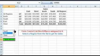 Form Control List Box Macro in Excel VBA