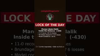 UFC Fight Night LOCK  Abdul-Malik Inside-the-Distance | DigitalDegens AI Pick