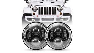 LED Factory Mart Brightest 7 Inch 120W Cree LED Halo Headlight For 1997-2020 Jeep Wrangler