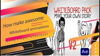 How to make attractive whiteboard animations |adobe after effects | very easy