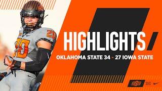 Three Straight Picks Seal the Road Upset | Oklahoma State 34-27 ISU | Cowboy Football Highlights