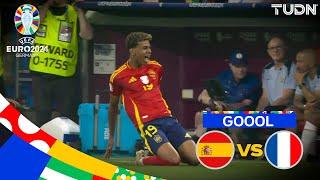 ¡QUÉ GOLAZO! Lamine Yamal la pone en la red | España 1-1 Francia | UEFA EURO 2024 - Semis | TUDN