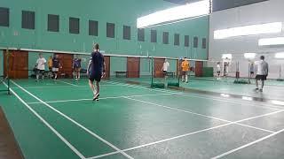 12Nov24 CRC Badminton Ong Hock Aik / Tan Heap Chee warm-up