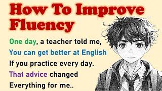 Learn English Through Stories| English Story for Beginners:  How To Improve Fluency in English