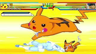 Pikachu VS Shin BIson M.U.G.E.N. 4K60