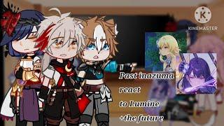 Past inazuma react to Traveler (Lumine) +the Future |Genshin Impact| F!mc | Symphony Wolf永