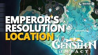 Emperor's Resolution Location Genshin Impact
