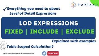 Tableau LOD - Everything you need to know at LOD Expressions in Tableau | Tableau Level of detail