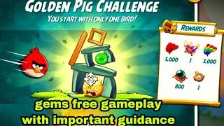 Angry birds 2 the golden pig challenge 19 nov 2024 with red #ab2 the golden pig challenge today