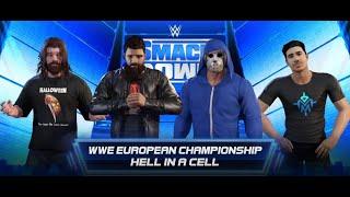 PhillipRocker Vs Mogsy Vs H20 Delirious Vs Cartoonz Hell In A Cell European Championship |WWE 2K22