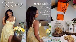 Spring Summer Soft Life Vlog | Self-Care, Homemaking, Hermes Unboxing, Feminine Hobbies, Decorating