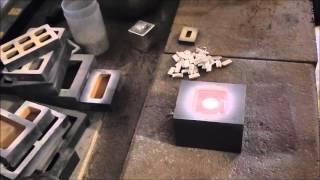 Pouring a 1 Kilo Silver Bar Cube by ShinyBars