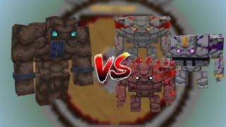 Lardock The Chastener vs The 3 Golemteer | Minecraft Mob Battle