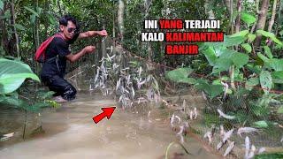 3 HARI CARI MAKAN DI HUTAN YANG SEDANG BANJIR & MEMBUAT MERIAM DARI BAMBU #bocahpecicilan