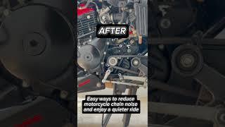 Easy ways to reduce motorcycle chain noise and enjoy a quieter ride#viral #shorts