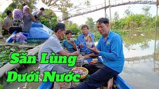 Săn Bắt Dưới Sông Cá Không Dính Mà Được Con Lươn Nấu Lẩu.