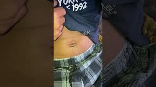 Bellybutton piercing, he wants to have it